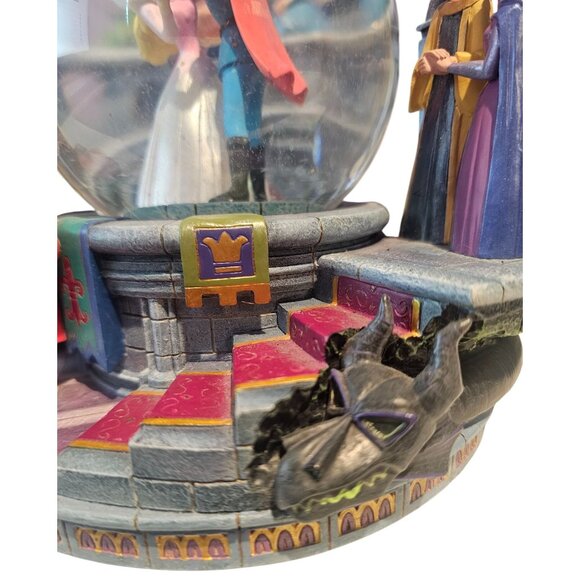 Disney Sleeping Beauty 40th Anniversary Musical Light Up Snow Globe 1999 Vtg - Picture 13 of 14